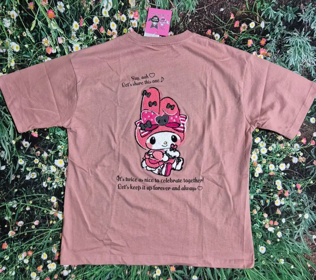 sanrio マイメロディ 50 記念日 ブークレ 立体的な 半袖T M