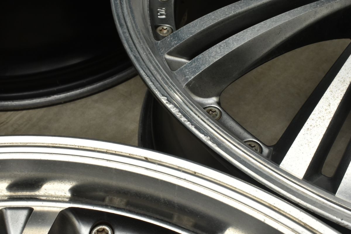 程度良好品】KYOHO シュタイナー 19in 7.5J +55 PCD114.3 4本セット 