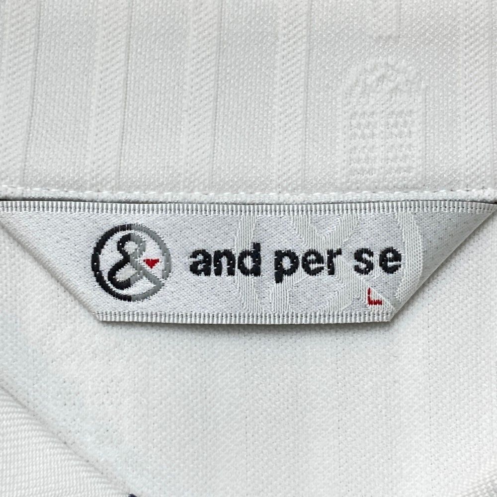 サイズ：L AND PER SE アンパスィ 半袖 ポロシャツ 総柄