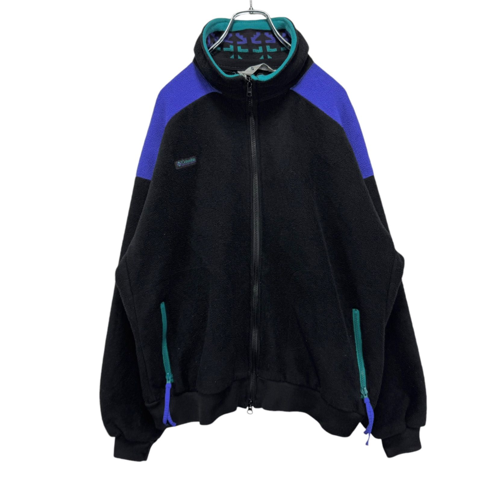 90s USA製 Columbia Logo Embroidery Fleece Zip-up Jacket 90s USA製 Columbia Logo Embroidery Fleece Zip-up Jacket