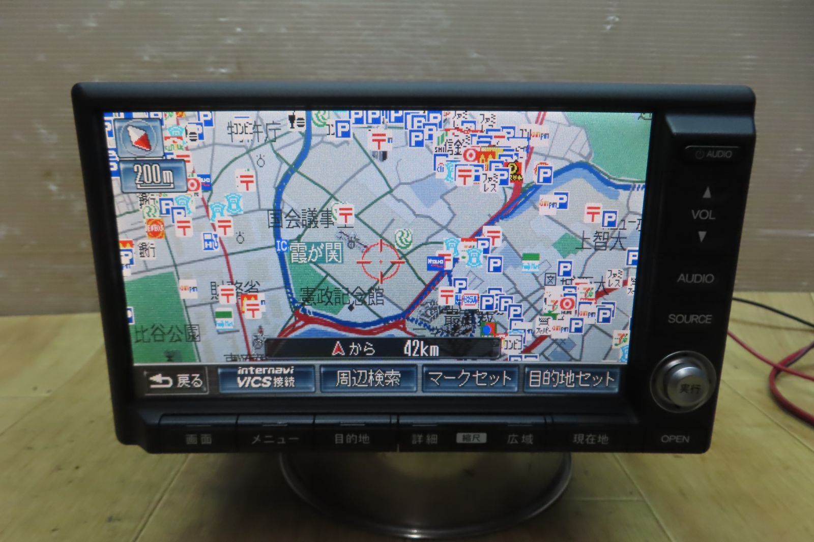 動作保証付F2607/ホンダ 純正　ステップワゴン　RG1　39540-SLJ-J21　NH167L　HDDナビ　地図2009年　CD DVD再生OK　本体のみ