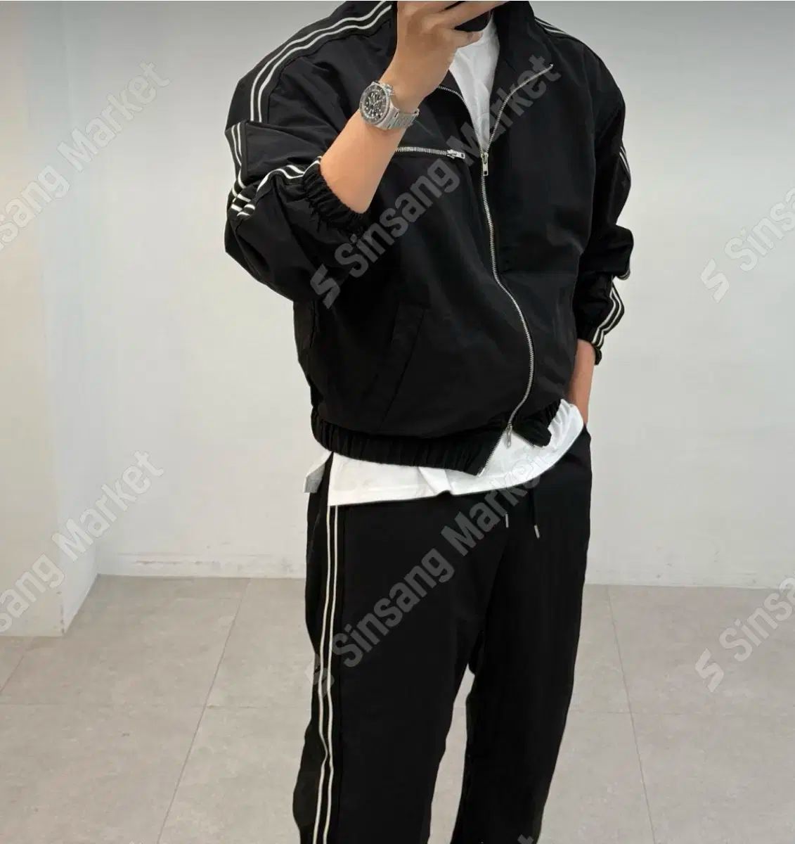 バイカラー ウインドブレーカー アノラックセット