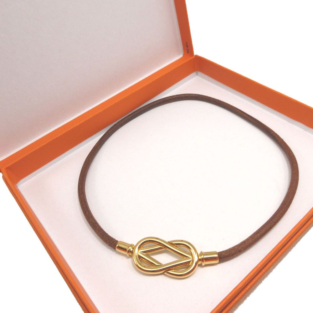 HERMES エルメス アタメ レザー 2連ブレスレット 42036 HERMES