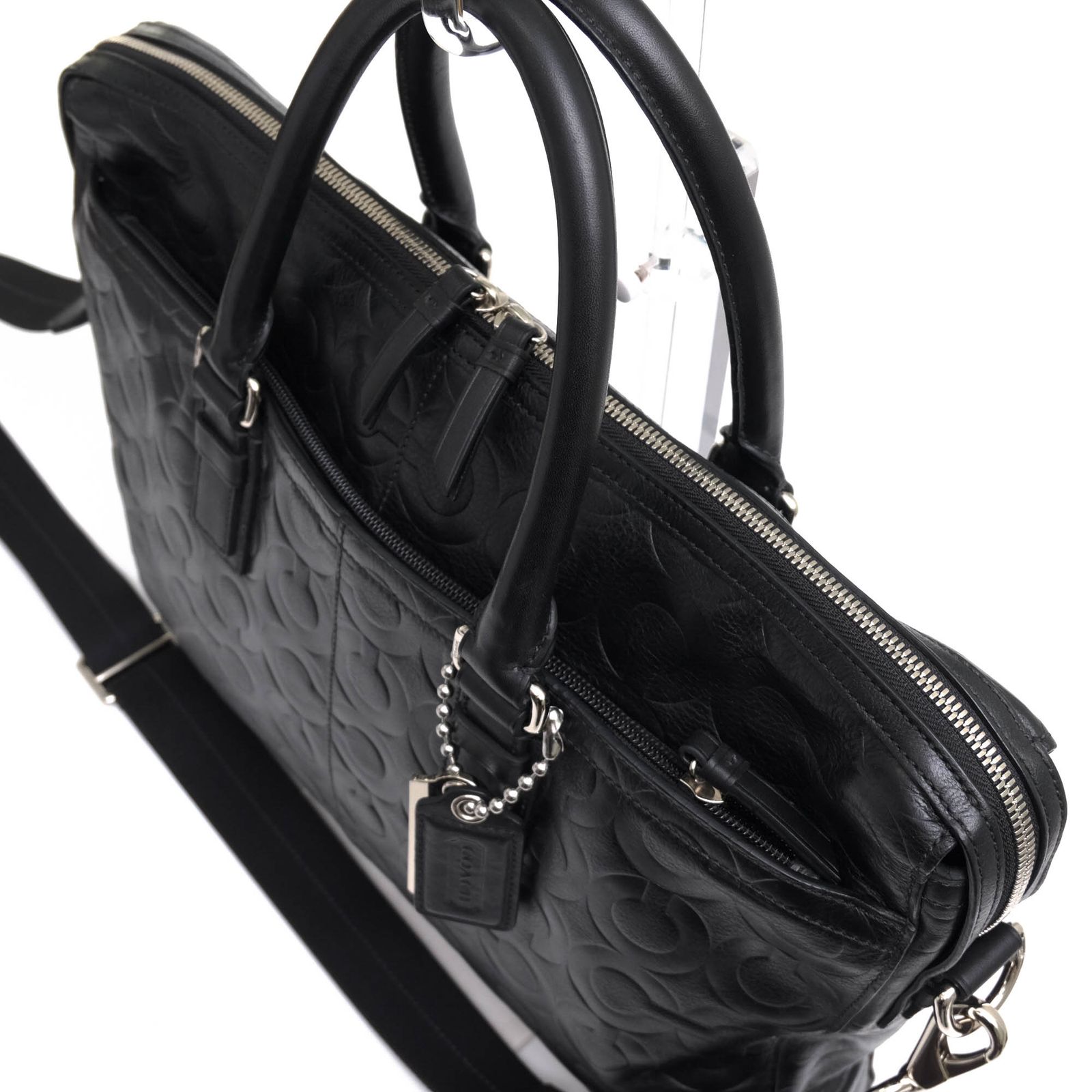 COACH コーチ オプアート 70251 レザー　ビジネスバッグ　黒 コーチ／COACH バッグ ブリーフケース ビジネスバッグ 鞄