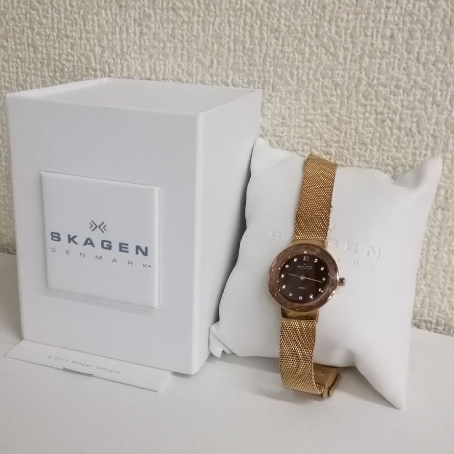 レディース 腕時計 スカーゲン レオノーラ ローズゴールド メッシュ  