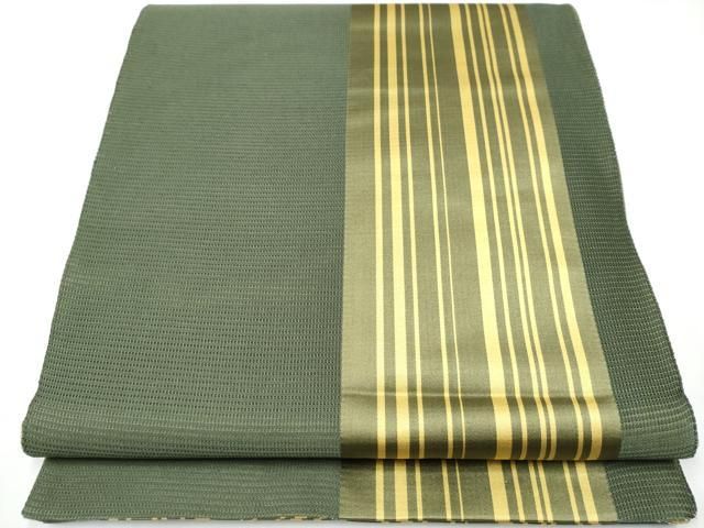 平和屋着物●両面 全通柄袋帯 間道 正絹 ♥ CAAY2768hy