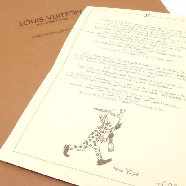 LOUIS VUITTON ルイヴィトン スカーフ ウィリアムウィルソン 美品 箱付