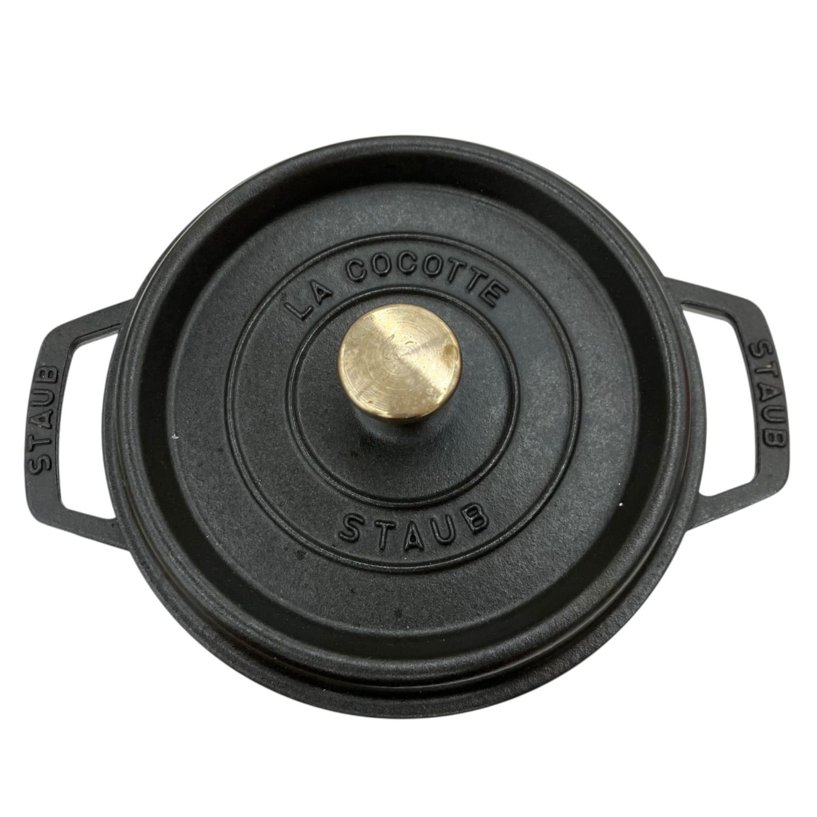 STAUB LA COCOTTE 20cm 黒色両手鍋 ストウブ 鉄鍋 Staub (ストウブ) 両手鍋 ブラック ピコ・ココット20cm