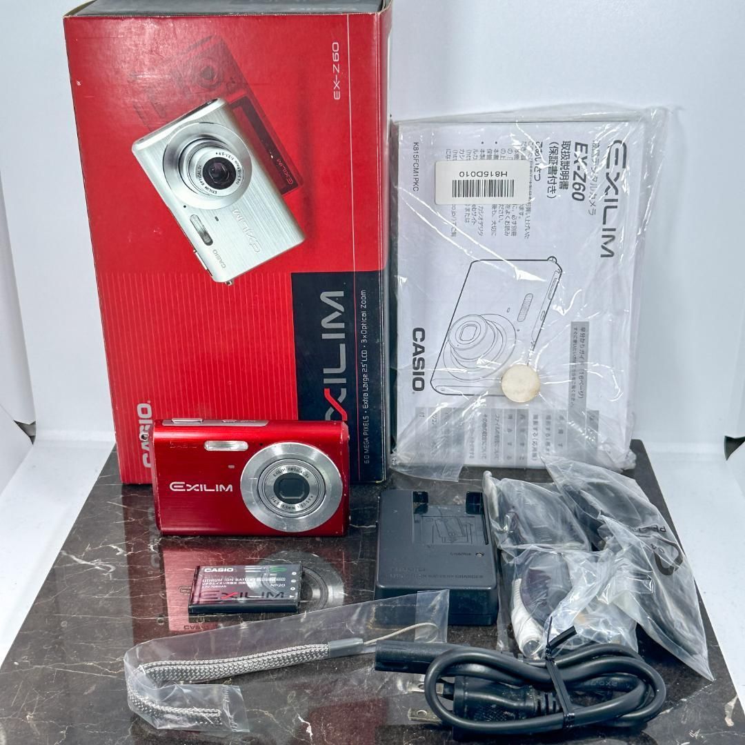 CASIO EXILIM EX-Z60 レッド カシオ エクシリム コンパクトデジカメ