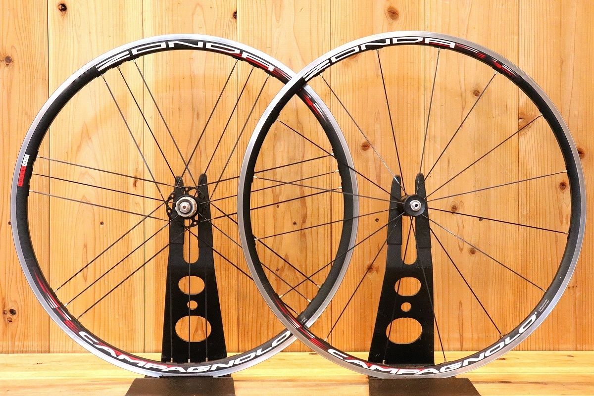 カンパニョーロ CAMPAGNOLO ゾンダ ZONDA アルミ クリンチャー ホイールセット シマノ 11S|12S ナローリム 15C 芦屋店