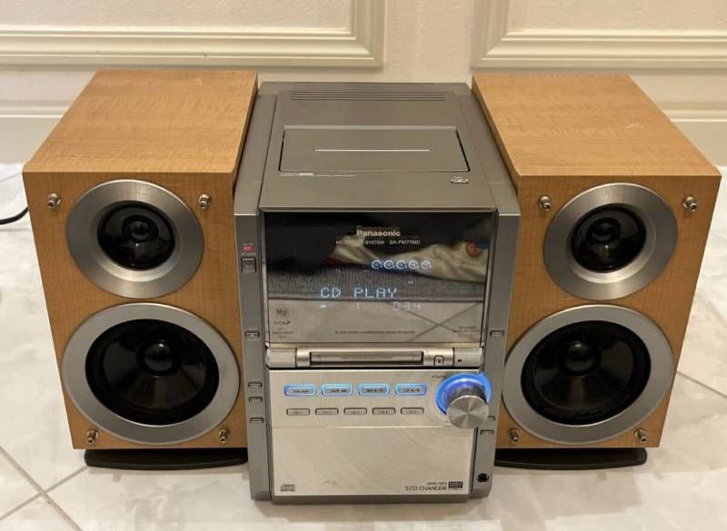 Panasonic CD MD カセット システムコンポ ミニコンポ スピーカー