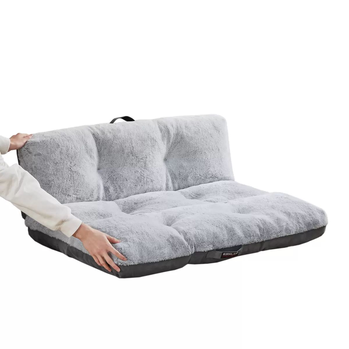 コストコ Kirkland Signature ペット用 ベッド クリーム色 カークランドシグネチャー ネストペットベッド 丸型 61cm x 61cm