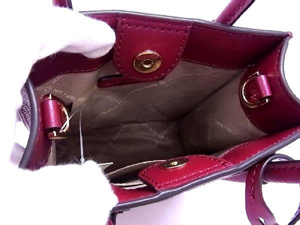 □新品□未使用□ MICHAEL KORS マイケルコース MK柄 PVC×レザー 2WAY