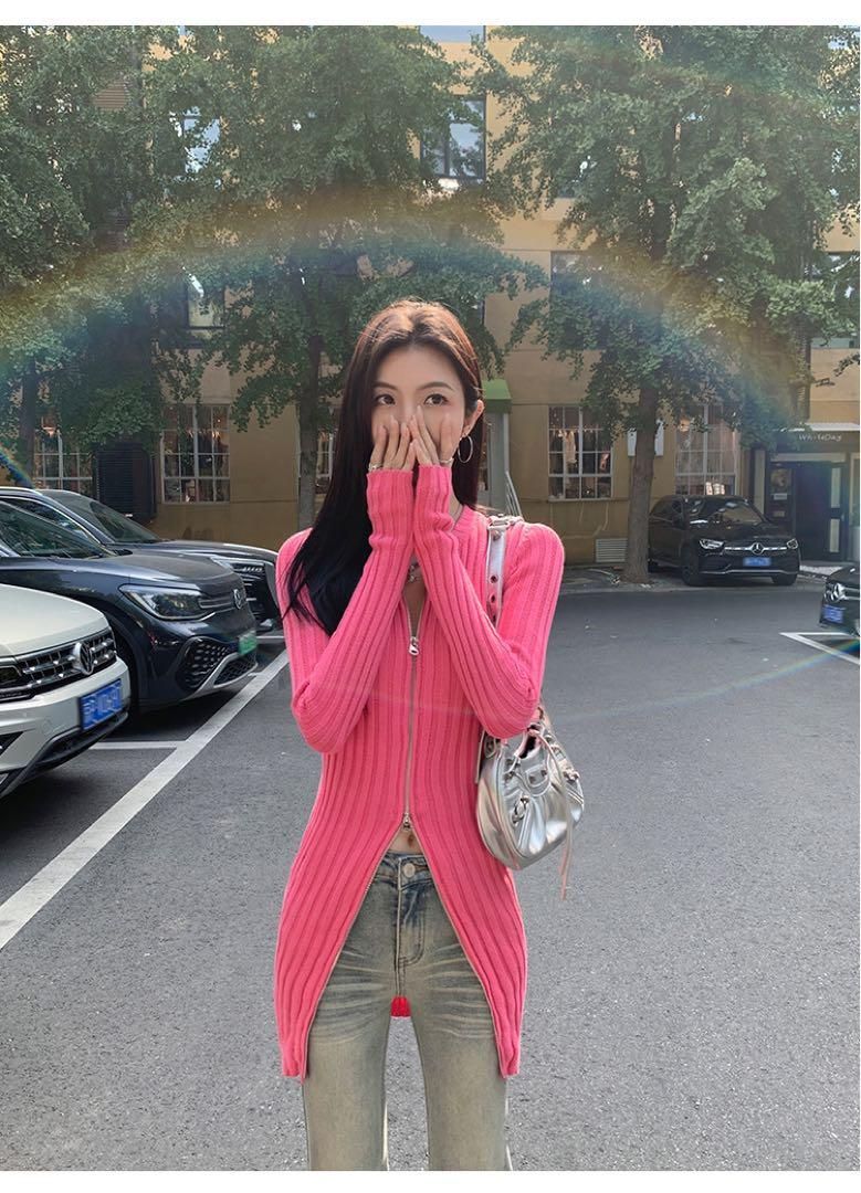 ロングニットドレス タイトワンピ