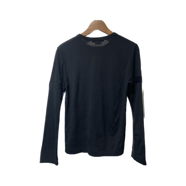 COMME des GARCONS カットソー 長袖 ロンＴ トップス クルーネック ウール PH-T 056 AD 2011 live with strong will 古着