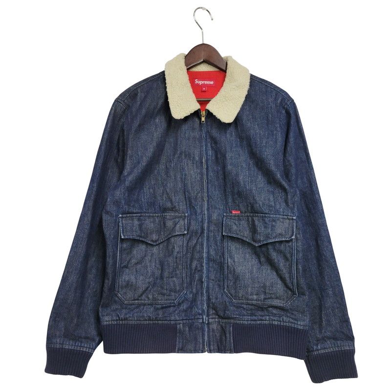 Supreme シュプリーム 10AW SHEARLING COLLAR DENIM BOMBER JACKET シアリング カラー デニム ボンバージャケット トップス アウター 149-250917-cs-12-izu