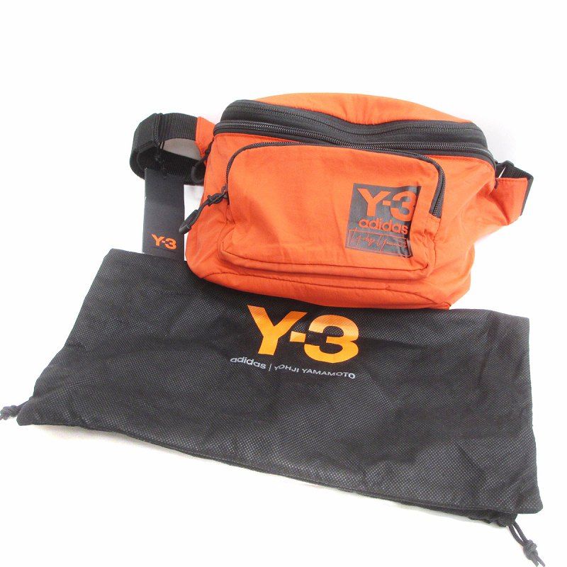 ワイスリー Y-3 PACKABLE BACKPACK パッカブル バックパック FH9253 2way ウェストバック ボディバッグ リュックサック  オレンジ 鞄 - メルカリ