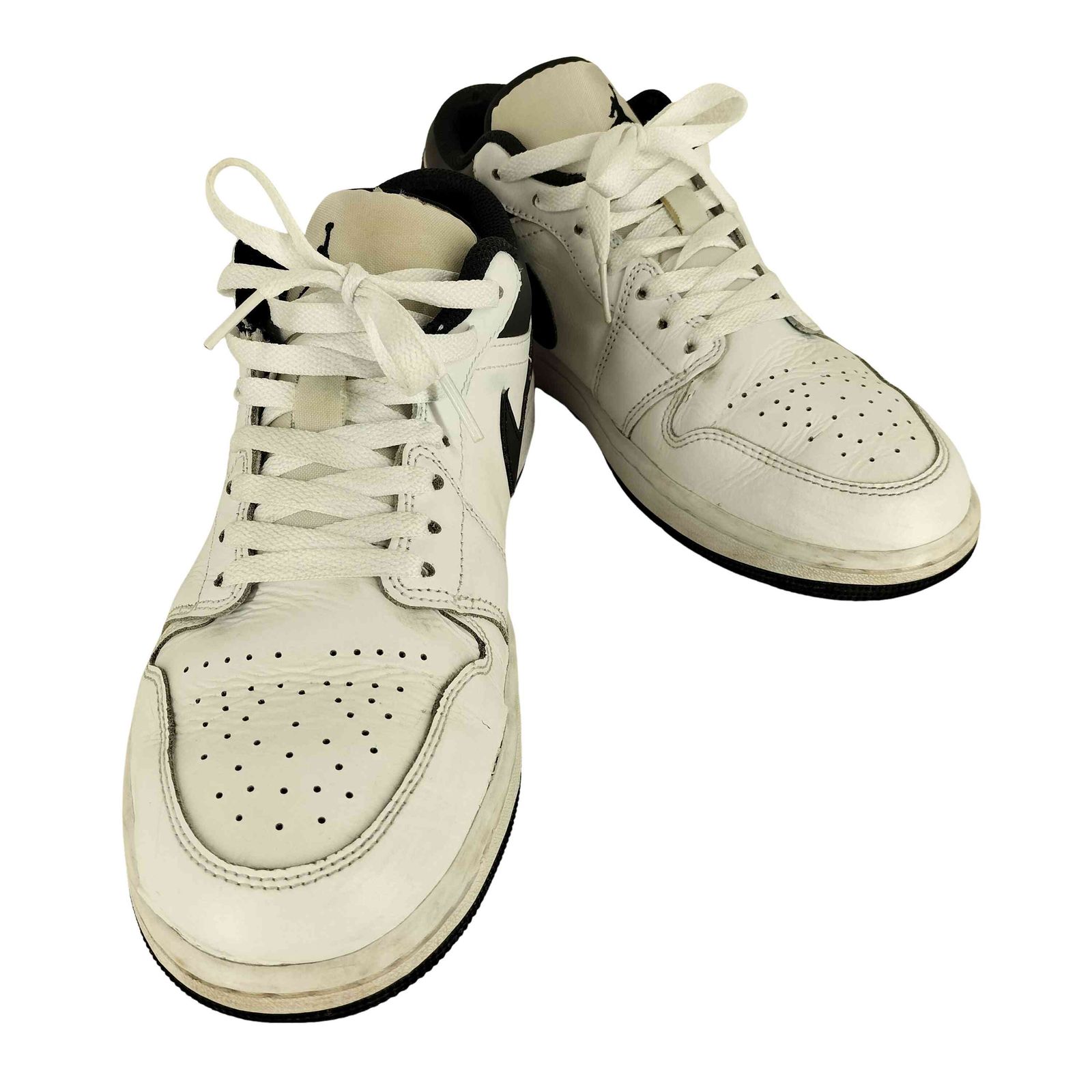 ジョーダンブランド JORDAN BRAND AIR JORDAN 1 LOW WHITE/BLACK-WHITE メンズ JPN：27.5 