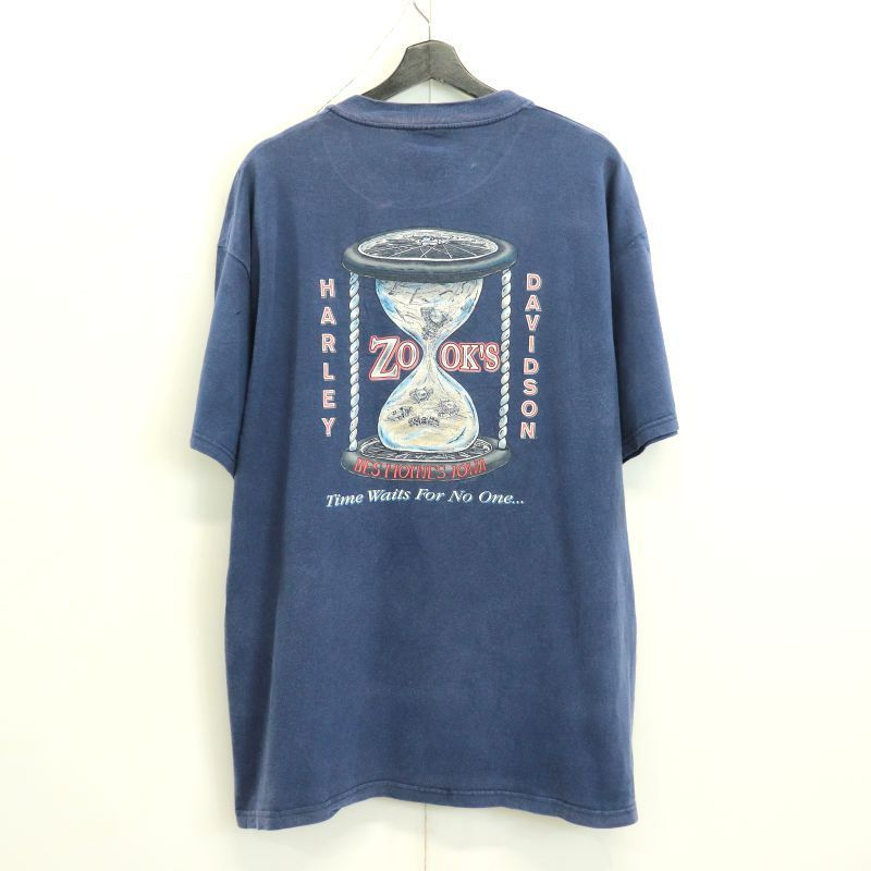 90s USA製 vintage HARLEY DAVIDSON サンダー プリント 半袖Tシャツ 