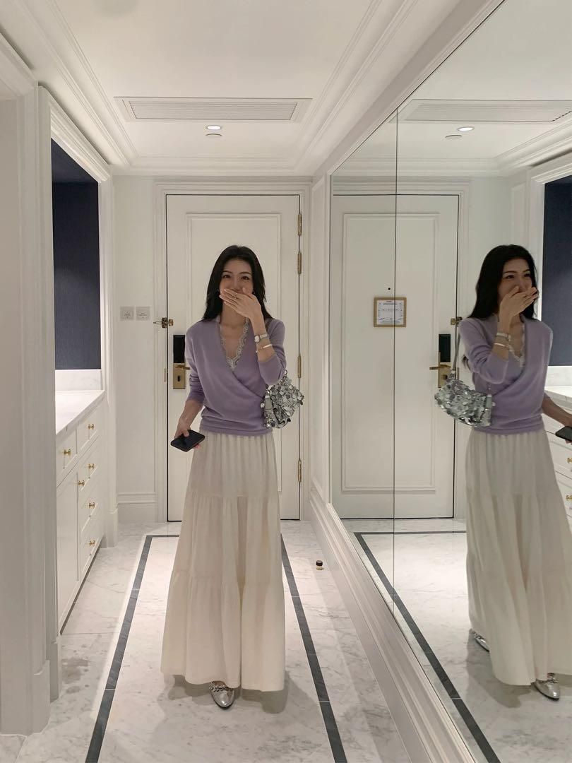 ♥ レディース上品可愛いロングスカート デートや女子会にも最適モテ服