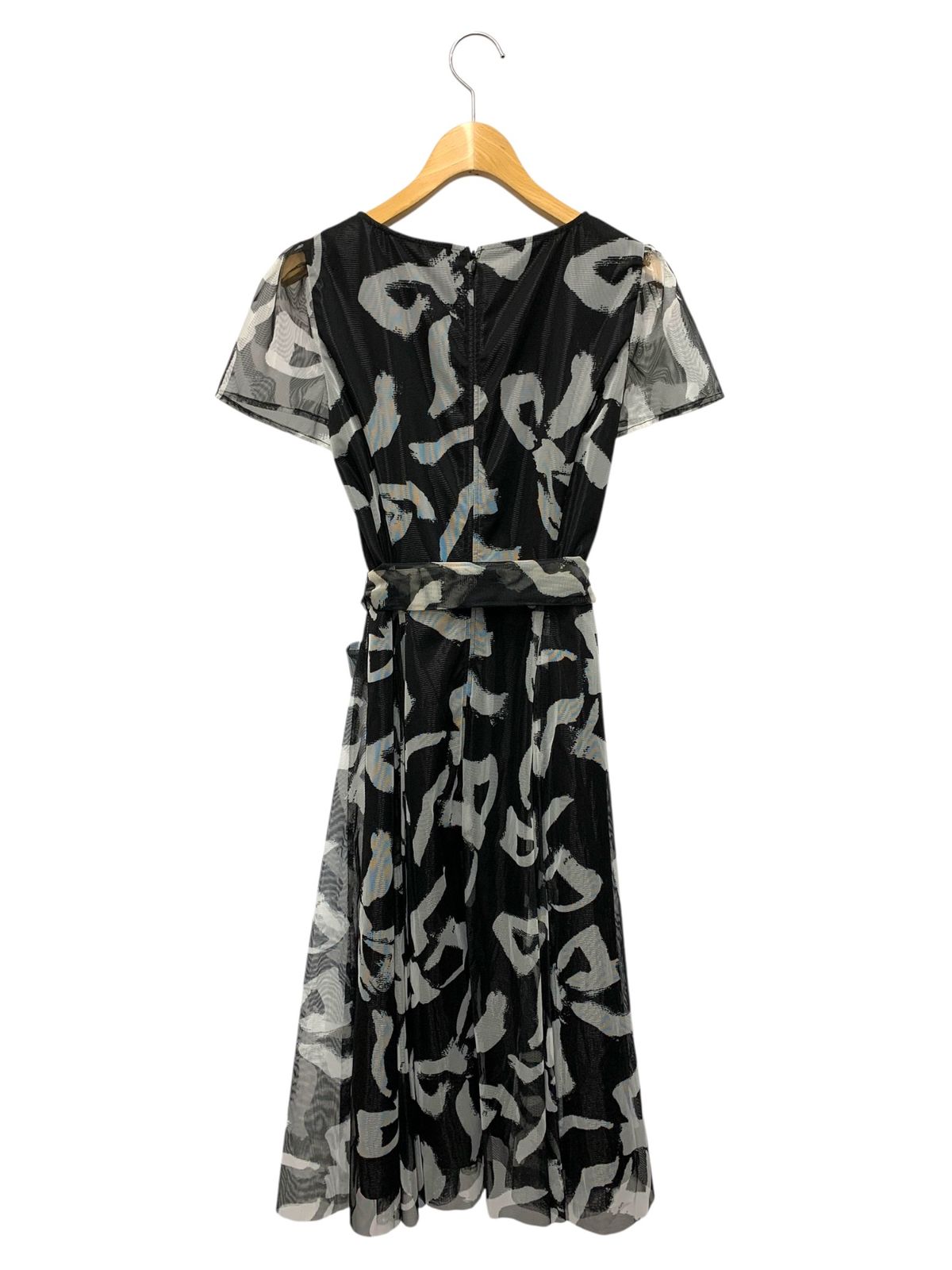 エムズグレイシー 511110 ワンピース 36 ブラック フラワー チュール ITFSTDUSZYOG