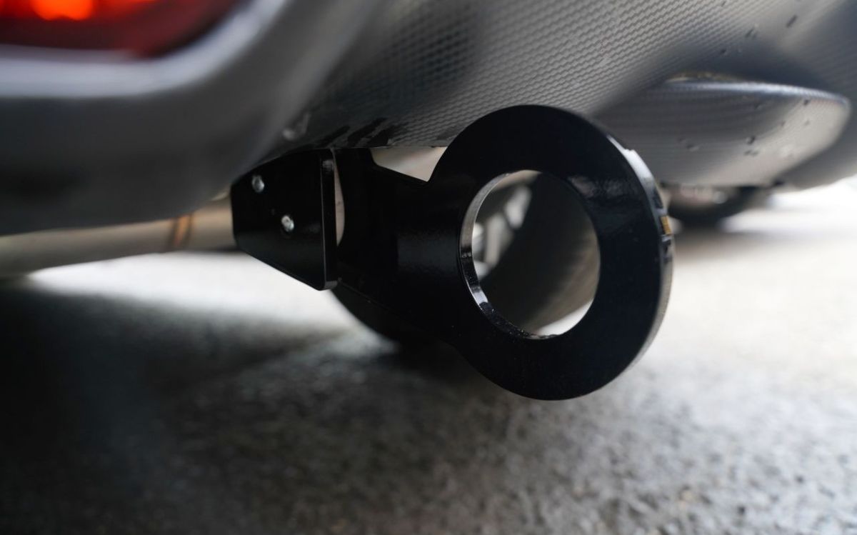 Z.S.S. ZC33S スイフト 牽引フック ブラック 黒 全長 180mm フック部分開口部φ50mm ZSS