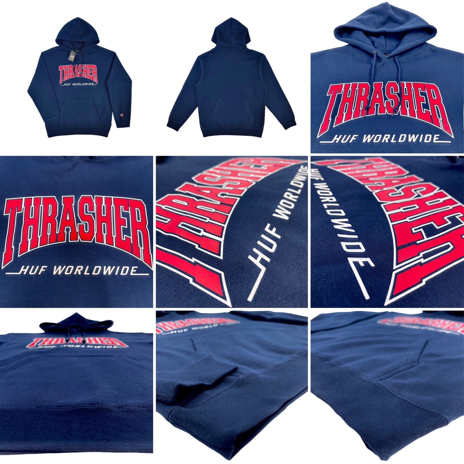 OBEY オベイ 迷彩 フード コーチジャケット × HUF ハフ THRASHER 