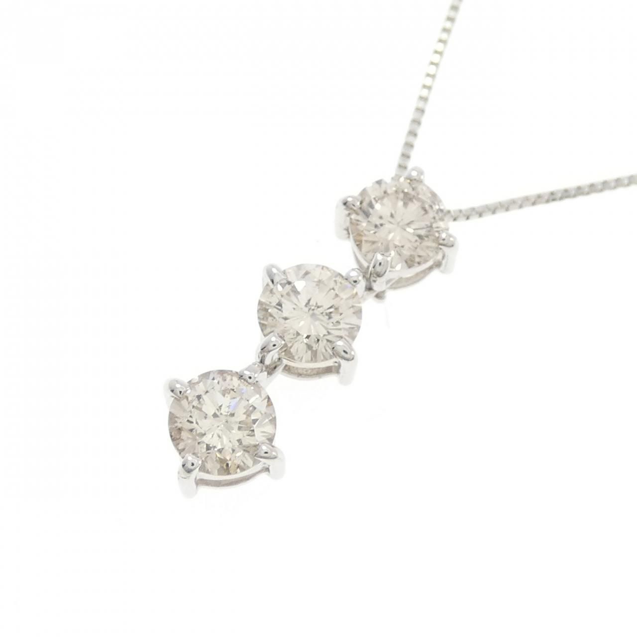 PT900/PT850 ダイヤモンド ネックレス 1.00CT - メルカリ