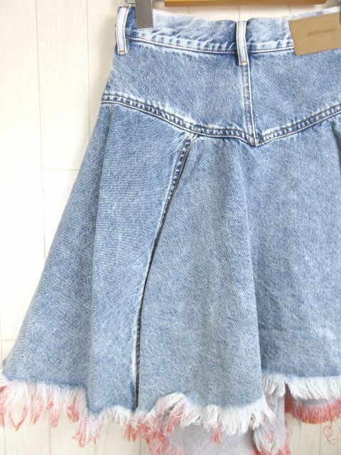 ディーゼル デニムスカート フレア DE-FRINSKIRT ダメージ加工 24 - メルカリ