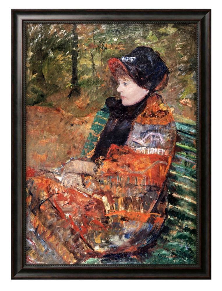 ポスター　絵画　インテリア　A3サイズ　0390メアリー・カサット　C.リディアカサット夫人の肖像　イラスト　アート　北欧