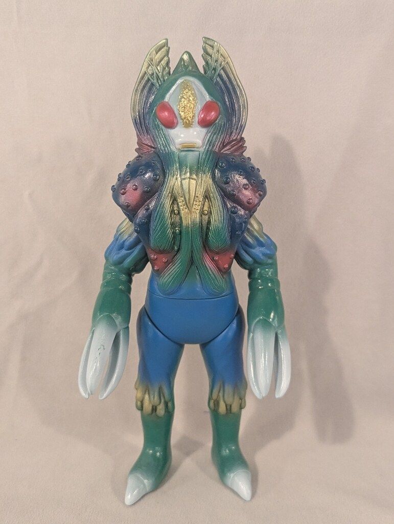 ベアモデル オール怪獣コレクション アングラモン 緑成型/青/金 ベア