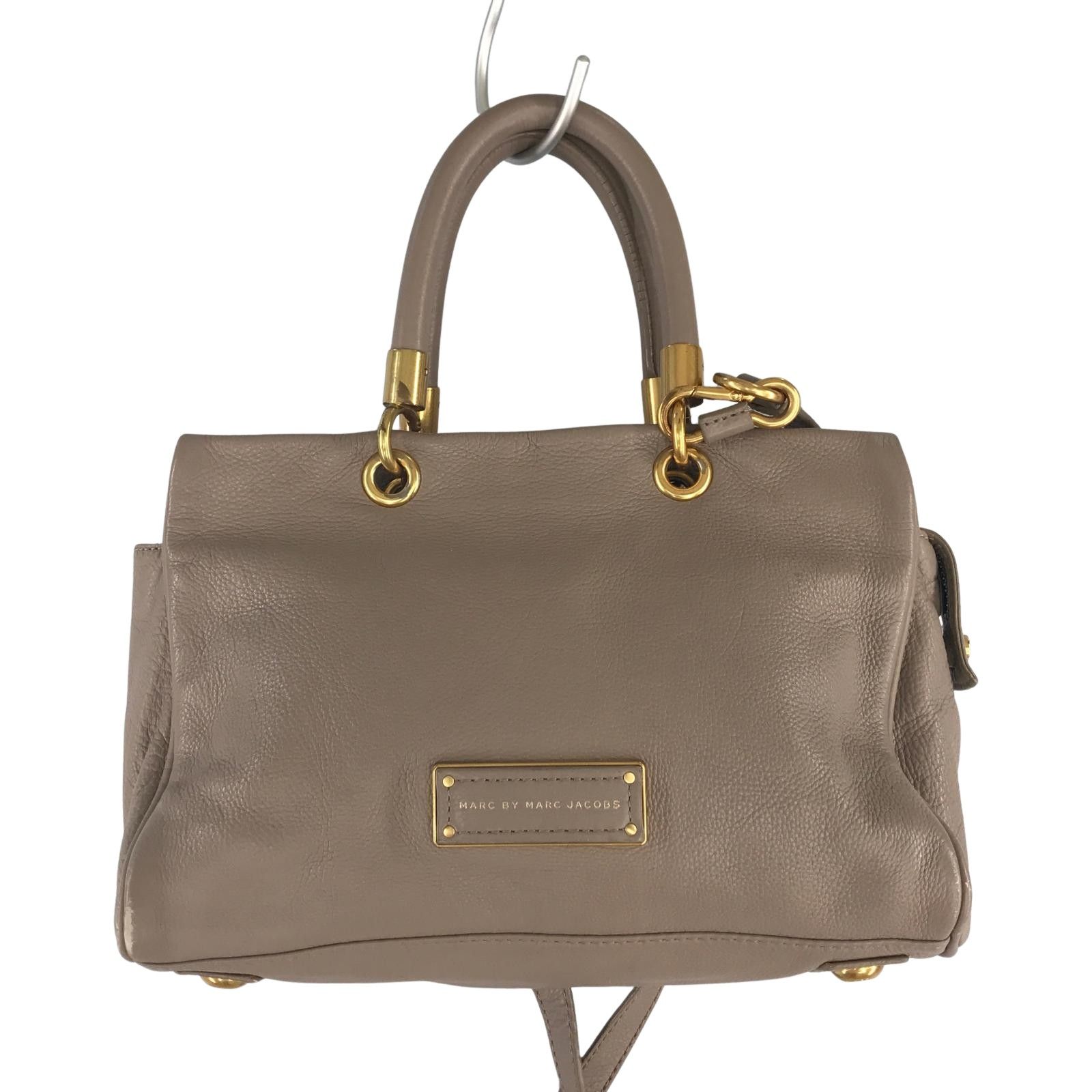 【美品】MARC BY MARC ショルダーバック　2way グレージュ MARC JACOBS マークジェイコブス 2WAYハンドバッグ/グレージュ系