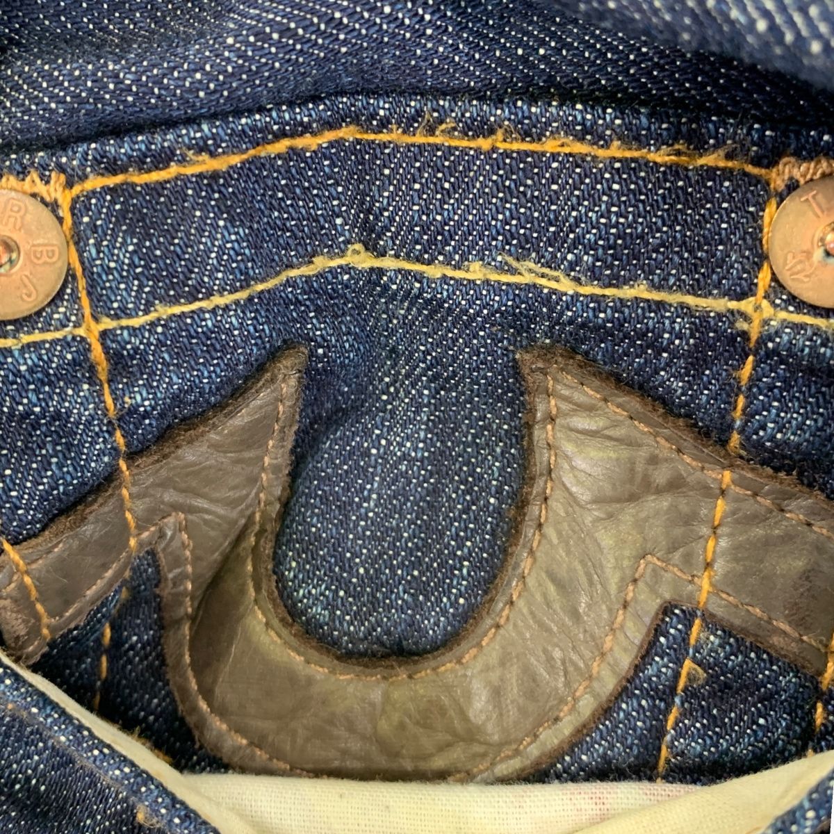 ♪0964 トゥルーレリジョン デニムパンツ インディゴブルー 32