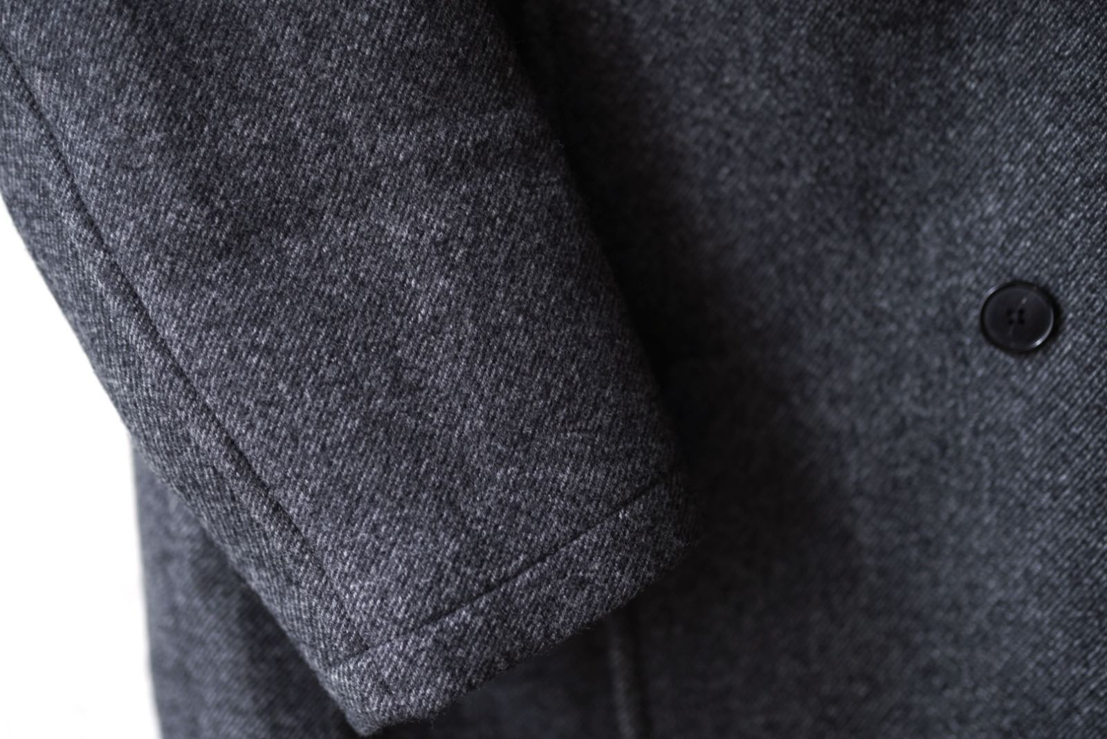 22AW VICTOR ウールメルトンダイアゴナルPコート / HEUGN