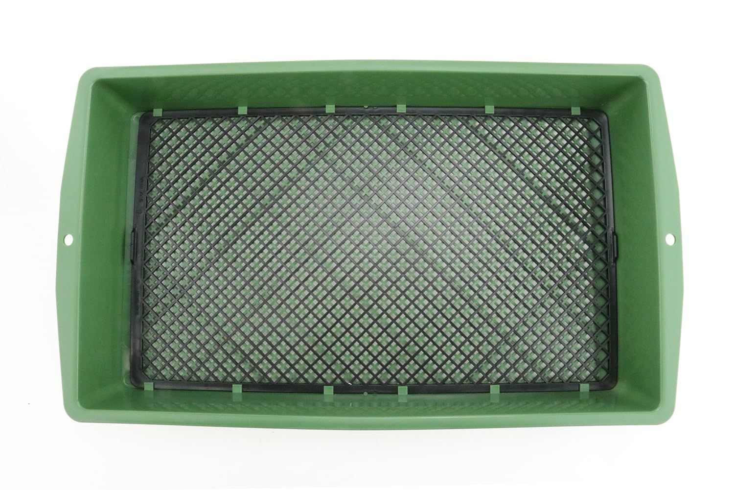 目の大きさが変えられる 4mm 10mm プラふるい BIG 外径560×320mm 千吉 グリーン