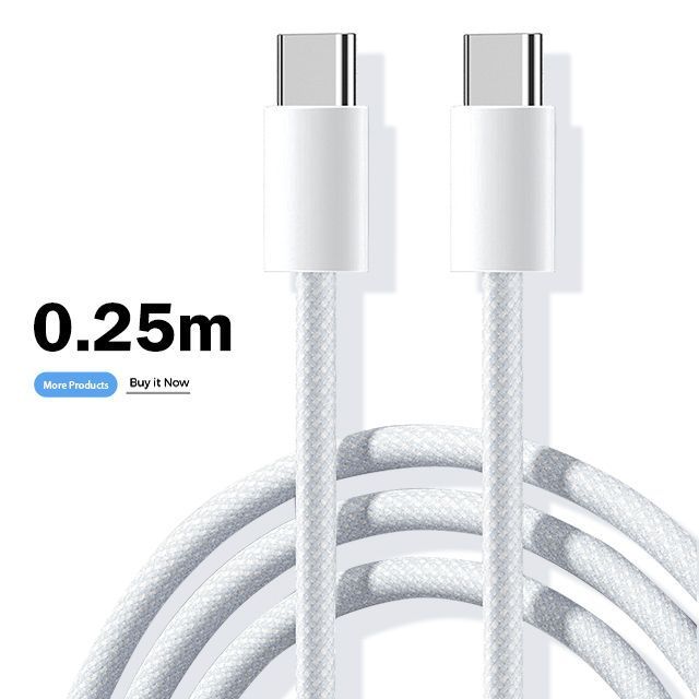 Type C-Type C PD タイプC 【0.25M】 充電ケーブル 充電器 E-Markチップ 急速 PC ノートブック IPhone/Switch/Mac Book/iPad Pro/Android HUAWEI KBC