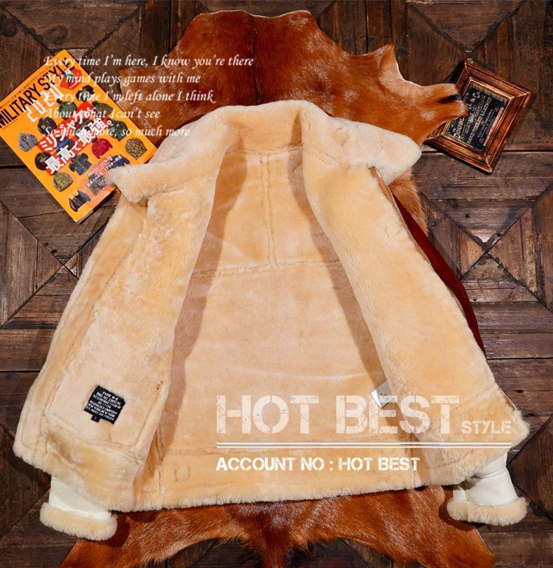 ホースハイド&シープスキン 本革 メンズ 復刻40's TYPE B-3 ムートン