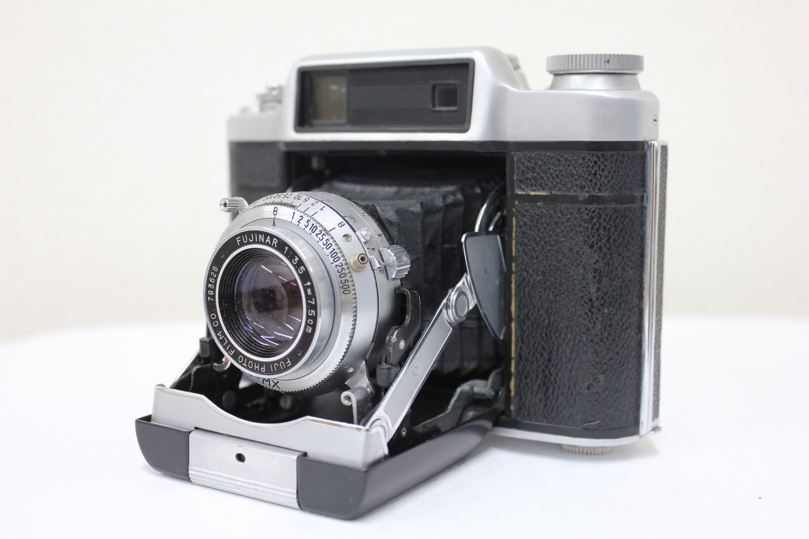 返品保証 フジカ SUPER Fujica-6 FUJINAR 7.5cm F3.5 蛇腹カメラ e3104
