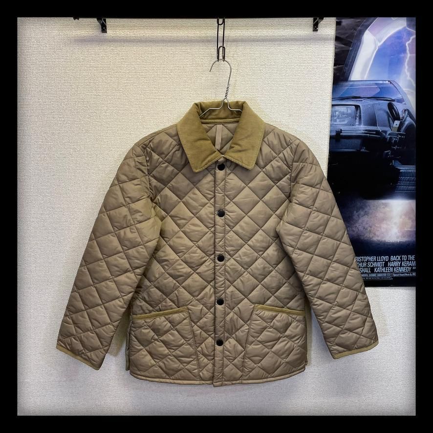 極美品 Barbour バブアー キルティングジャケット 32 ベージュ 古着MIX 
