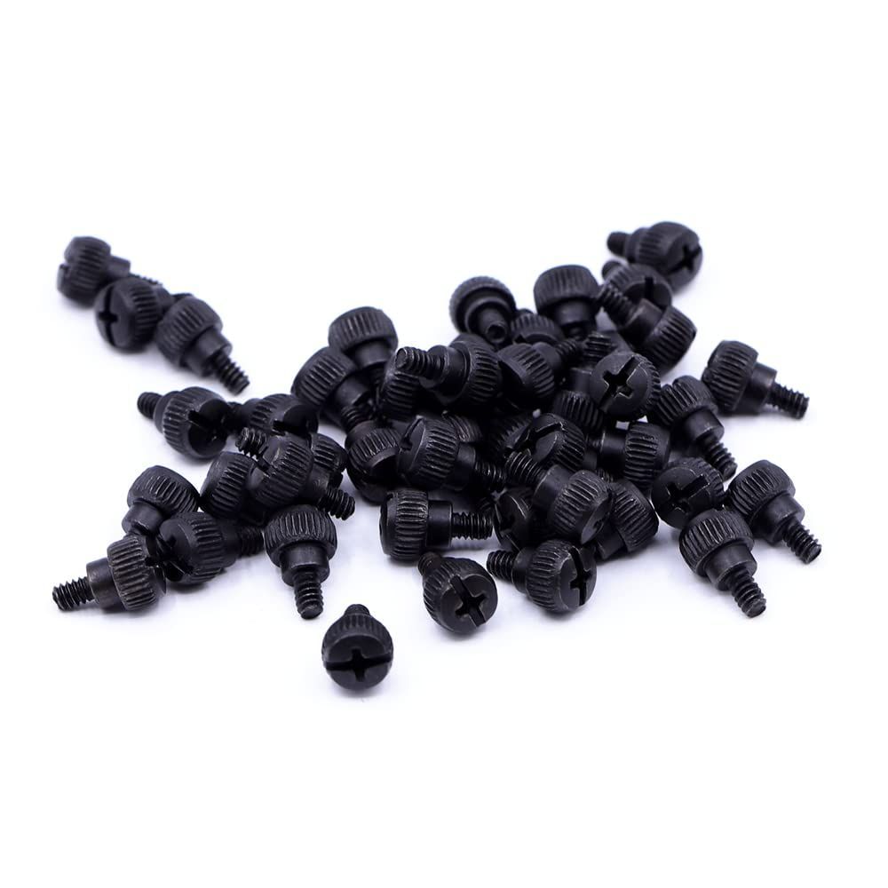 LMAPUR 6 -325 M 3.5 PCコンピュータケース 蝶ネジ ネジ ブラック 亜鉛 10