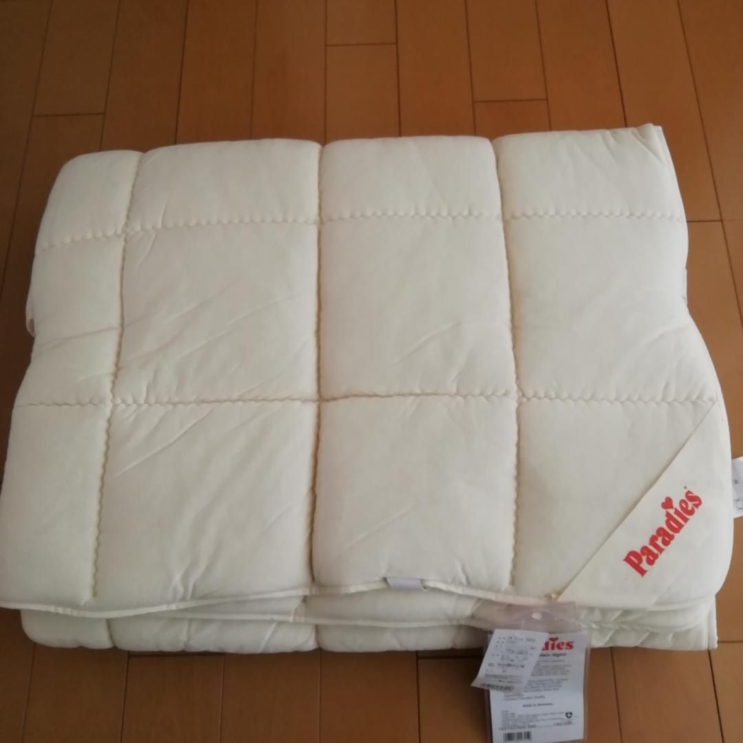 【ダブルサイズ】新品西川 パラディース 吸湿　ウールパッド ドイツ製1.25KG paradies』パラディース： ウールベッドパッドDL（西川：ドイツ