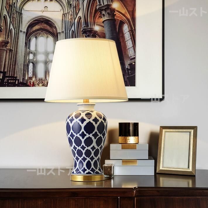 室内芸術」高級感満載 エナメルセラミック照明スタンドライト テーブル