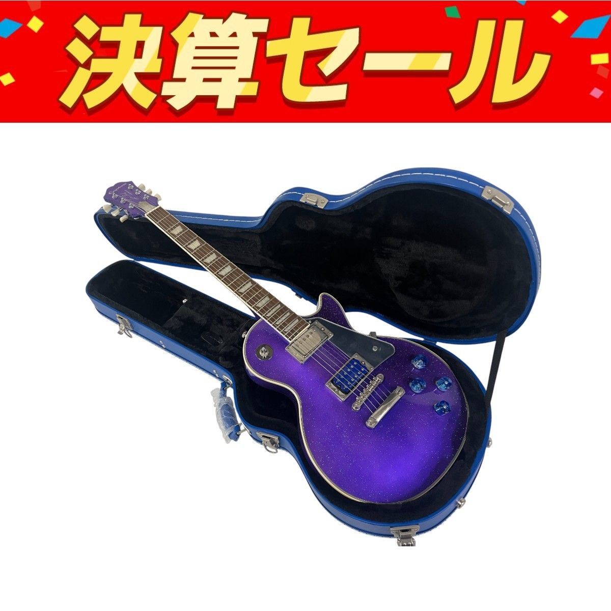 Epiphone トミーセイヤー Tommy Thayer Electric Blue Les Paul ケース アクセ付 ギター B10153365