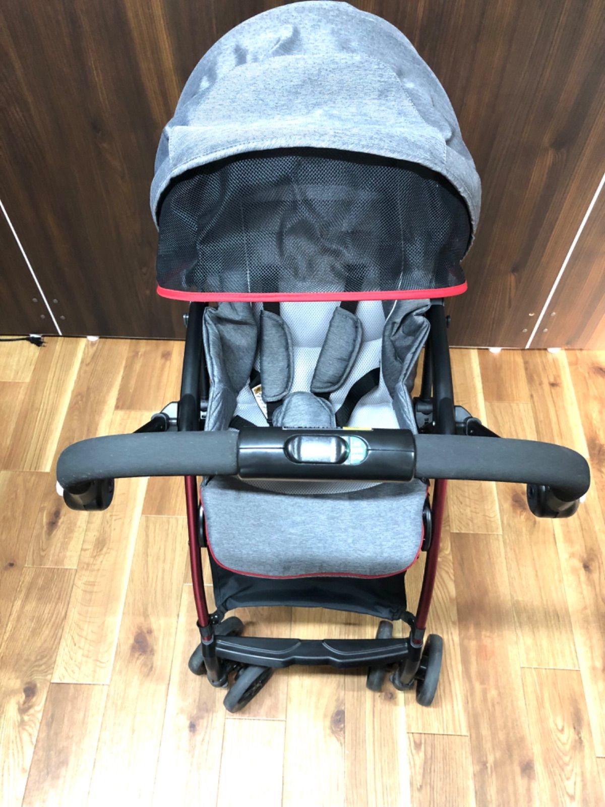 Goodbaby A型B型兼用ベビーカー ブロックチェック柄 ハイシート 軽量