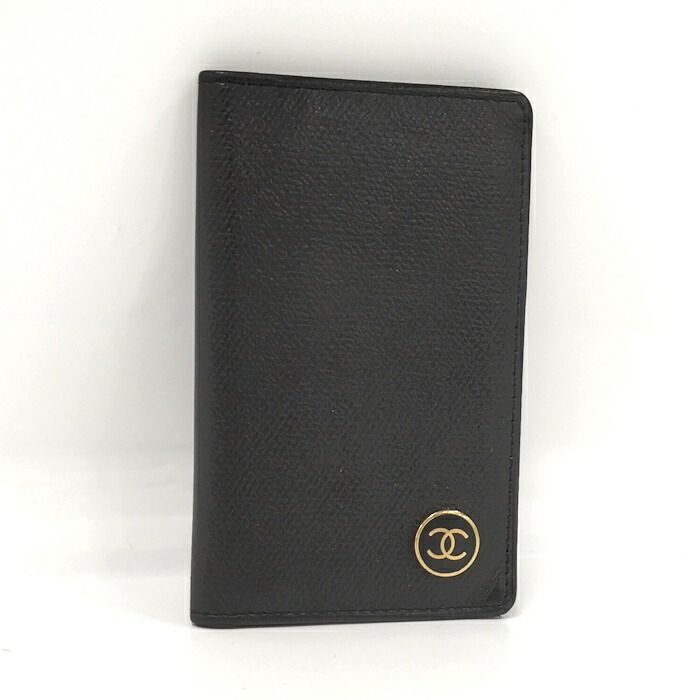 CHANEL 名刺入れ ブラック レザー