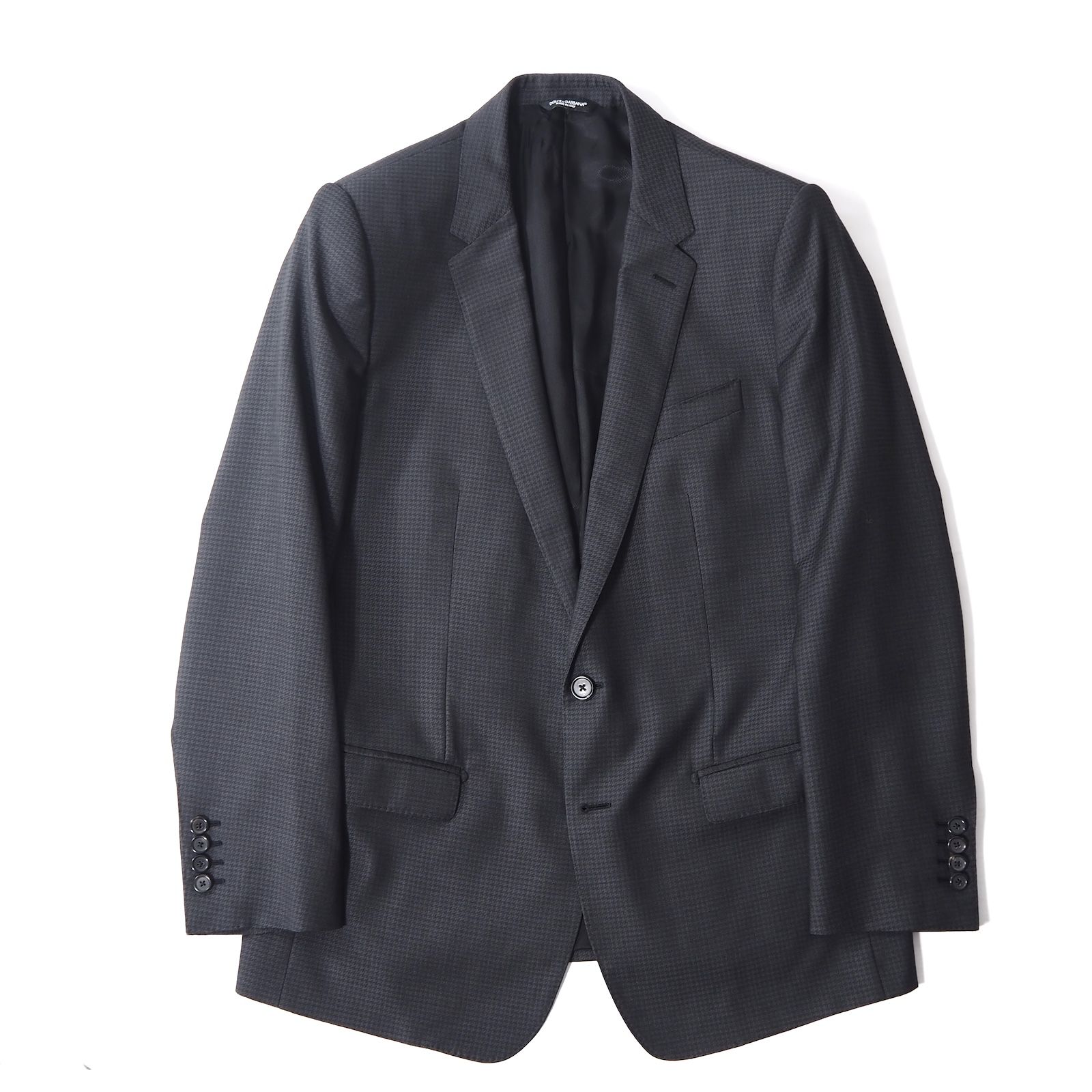 Single-breasted wool Martini-fit suit with heraldic emblem