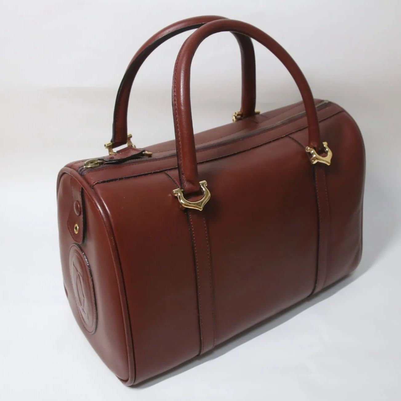 CARTIER カルティエ ミニ ボストンバック マストライン must de 