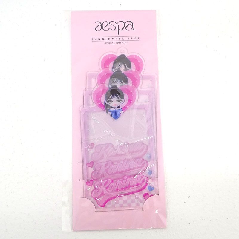 三重店】aespa フォトカードスリーブ 2種 アクリルキーホルダー