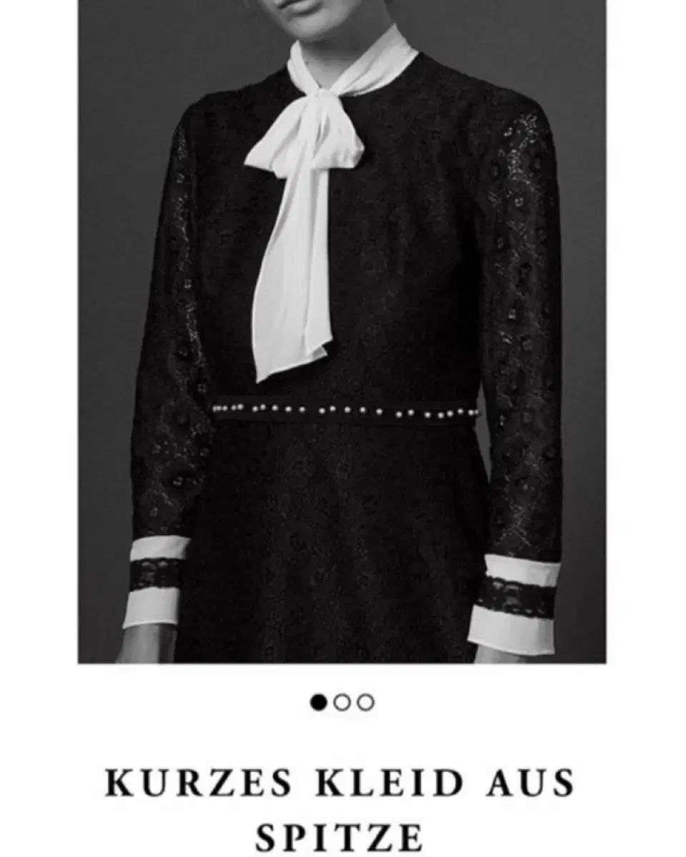 sandro PARIS　サンドロ　レースワンピースドレス　リボンタイ sandro PARIS サンドロ レースワンピースドレス リボンタイ
