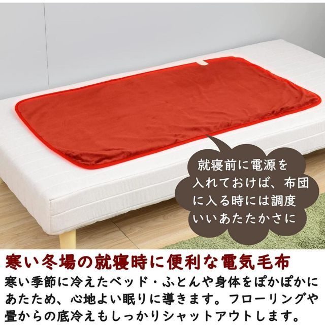 3個セット】寝る消臭元 電気敷毛布 山善×小林製薬 YKSG-F30(EN)